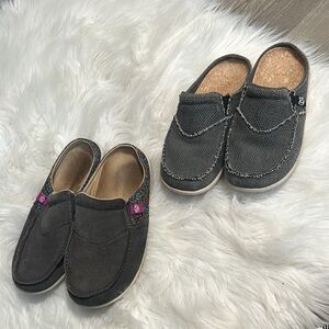 Spenco Gray Slip-On Shoes size 6